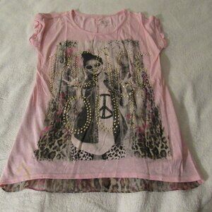 Justice Shirt  Pink Size 12